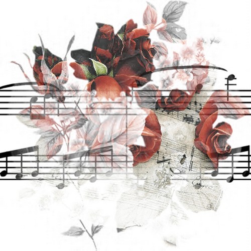 Картинки по запросу музыка ноты цветы клипарт